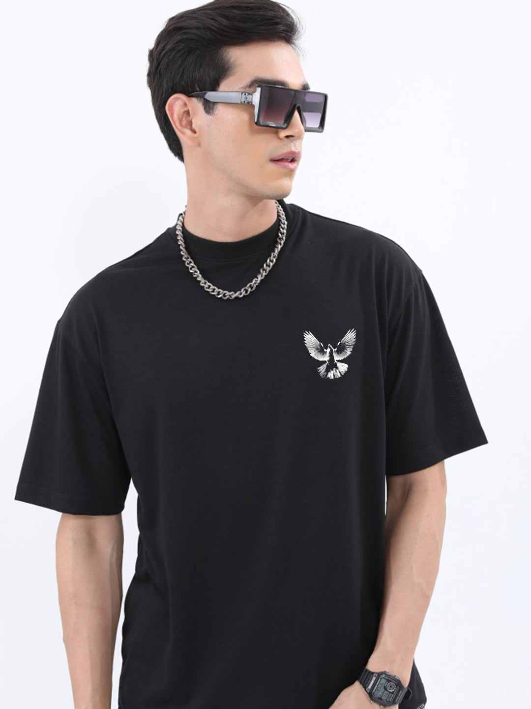 Men's Pigeon Oversized Graphic Tee