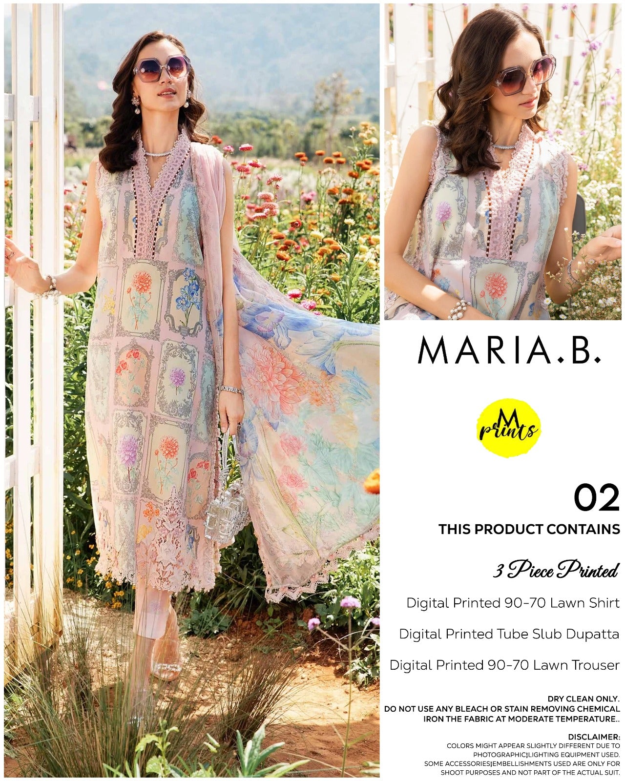 Maria B. Exclusive Lawn 3 Pcs