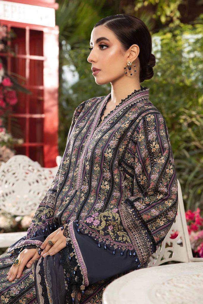 Maria. B  embroidered printed lawn (Unstitched lawn 3pc)