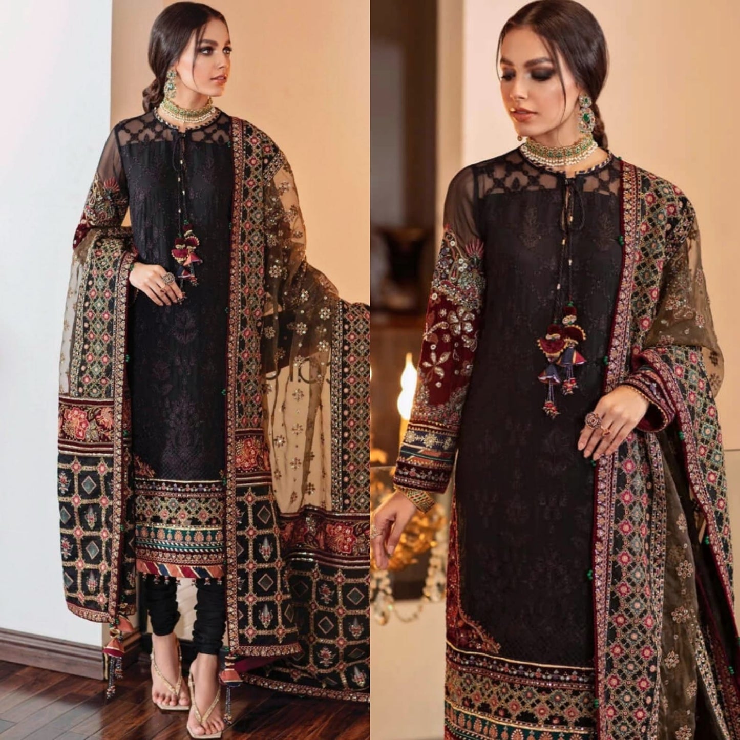 Maria.B Embroidered Lawn (Unstitched lawn 3pc)